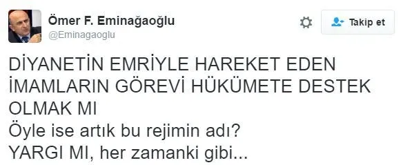 Eminağaoğlu da ezandan rahatsız oldu - 1