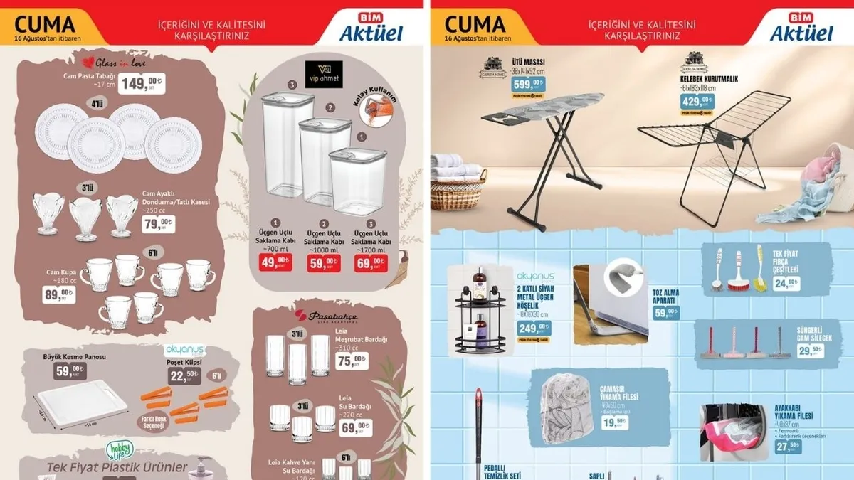 BİM AKTÜEL Cuma kataloğu yayımlandı: Dikey süpürge 849 TL'ye satışta