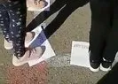 İstanbul'da öğrencileri üzerinde 'besmele' ve 'peygamber' yazan kağıtlara bastırdılar