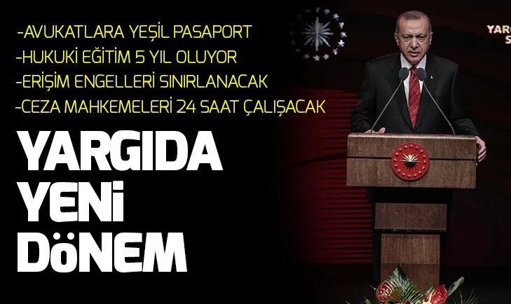 BaÅkan ErdoÄan 'Yargı Reformu' paketini açıkladı