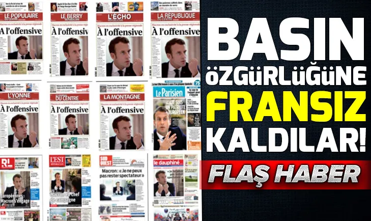 Biri basın özgürlüğü mü dedi?