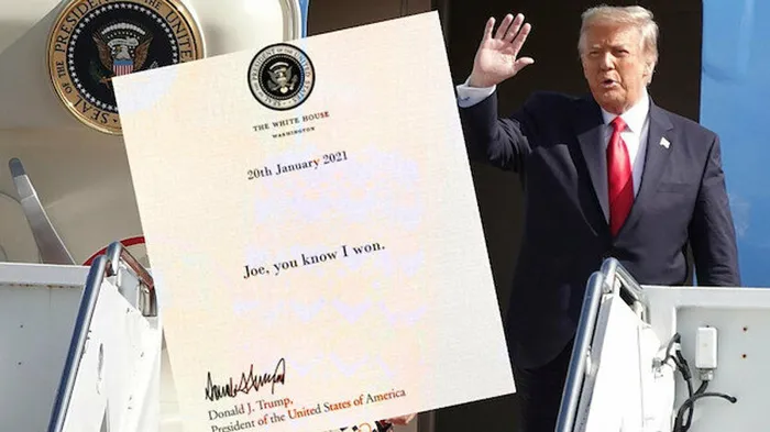 Dünyayı şoke eden iddia! Trump, Biden'a bıraktığı mektupta öyle bir şey yazdı ki...