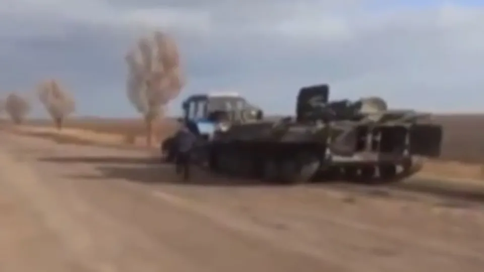 Ukraynalı çiftçi traktörle tanık kaçırdı!