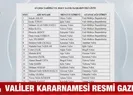 Valilik Kararnamesi Resmi Gazete’de