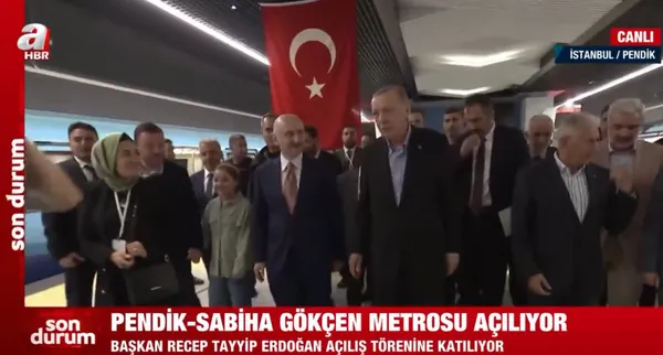 Pendik-Sabiha Gökçen Havalimanı metro hattı açıldı! Başkan Erdoğan’dan İstanbul’da iş yapmayan CHP’ye tepki! İstanbullum derslerini verecek