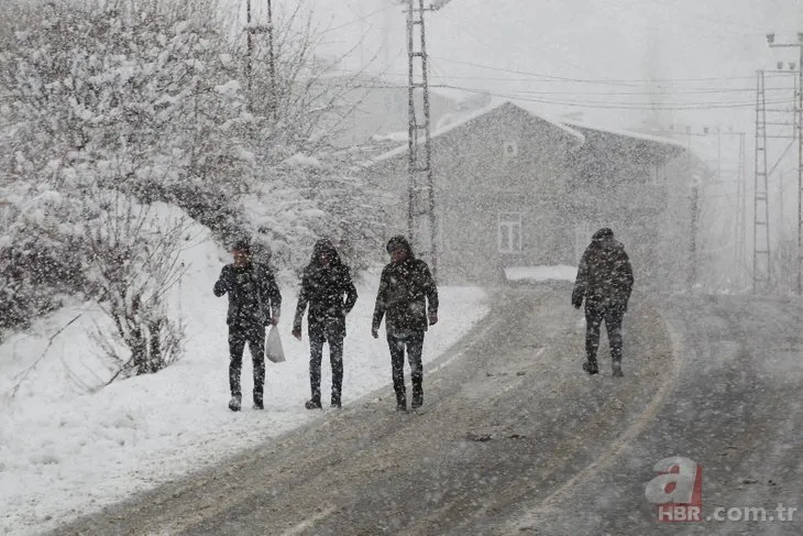 Türkiye’den kar yağışı manzaraları
