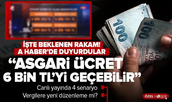 Asgari ücrette 6 bin 116 TL beklentisi! Vergi dilimlerine yeni düzenleme sinyali! İşte asgari ücretteki dört olasılık...