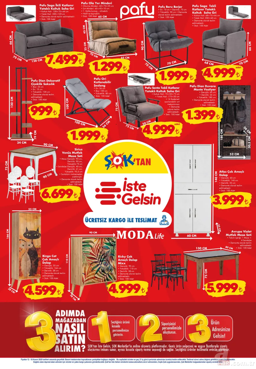 12-18 Kasım ŞOK aktüel katalog: Çeyiz hazırlığında olanlar için özel fırsatlar ŞOK’ta! Battaniye, bornoz, süpürge… 8