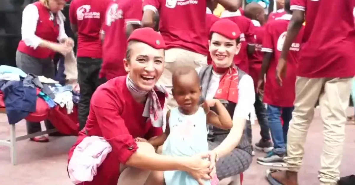 THY ailesi Afrika’ya iyiliğe uçtu |Video