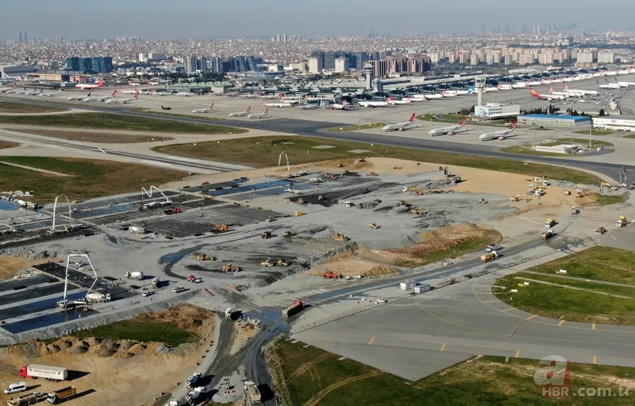 Atatürk Havalimanı'na yapılan hastane inşaatında son durum: Zemine beton dökümü başlandı 11