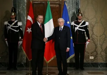 Cumhurbaşkanı Erdoğan, İtalya Cumhurbaşkanı ile görüştü