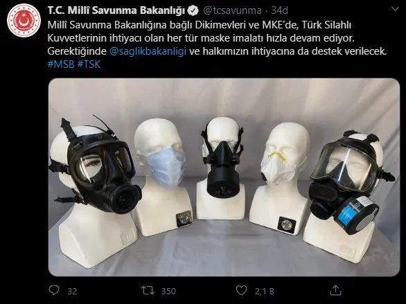 Bakanlık açıklama yaptı: Gerektiğinde maske ihtiyacına destek verilecek