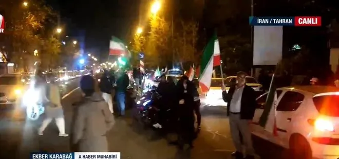 İran’da misilleme kutlaması! Binlerce kişi sokaklara akın etti |   A Haber Tahran’dan aktardı