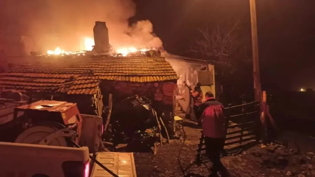 Balıkesir'de evde çıkan yangında 1 kişi öldü