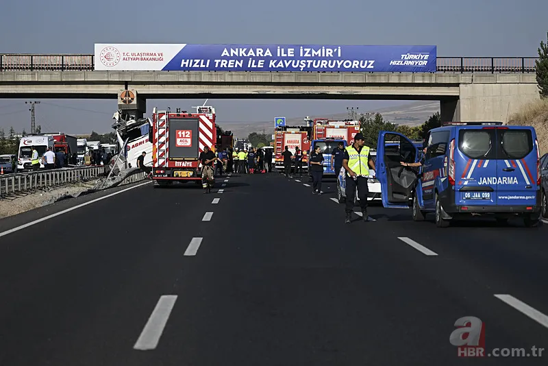 Ankara'da katliam gibi kaza! Yolcu otobüsü köprünün ayağına saplandı | Kahreden detay ortaya çıktı 3