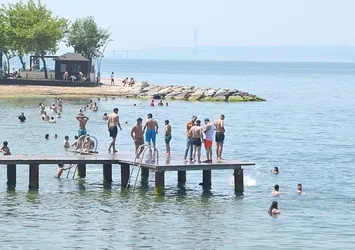 Kocaeli plajlarında bayram tatili yoğunluğu!