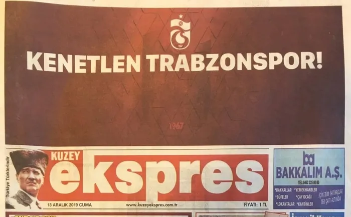 Trabzon'da yerel medyadan tek manşet: "Kenetlen Trabzonspor" - 1