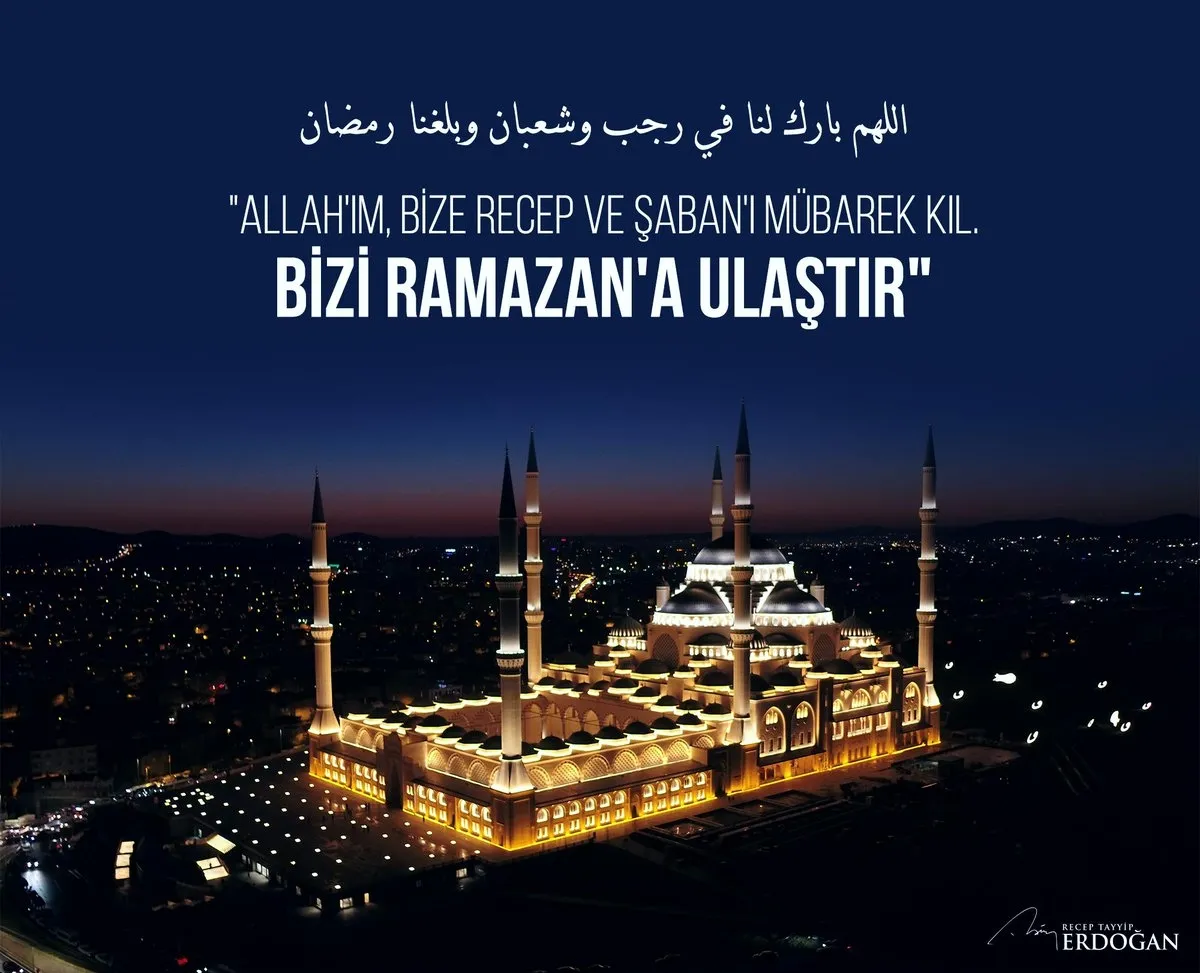 Başkan Erdoğan'dan Regaib Gecesi mesajı