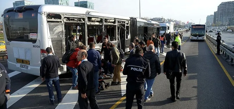 İstanbul'da metrobüs kazası