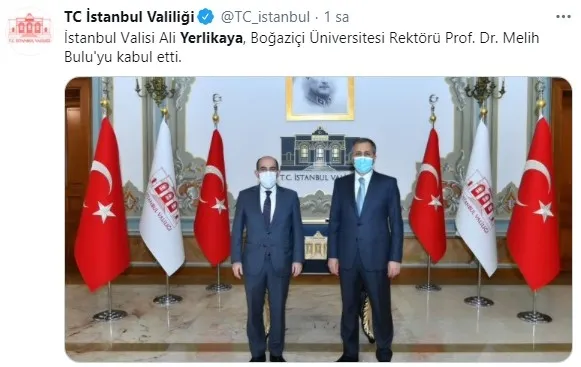 İstanbul Valisi Ali Yerlikaya, Melih Bulu'yu kabul etti - 1