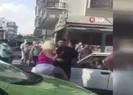 Kadın sürücü kamyon şoförüne saldırdı!