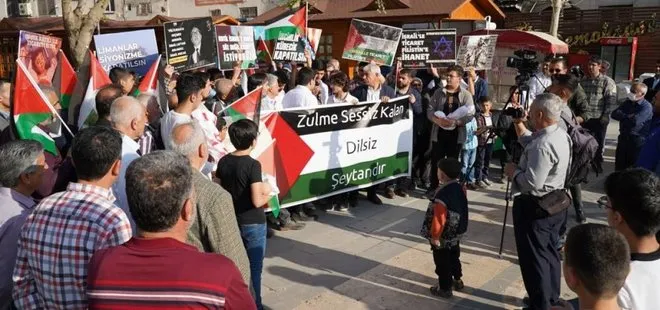 Adıyaman’da işgalci İsrail’in Gazze’ye saldırıları protesto edildi