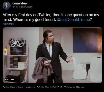 macaristan-basbakani-twitter-hesabi-acti-ilk-paylasimi-gundem-oldu-1665500338508.jpg Macaristan Başbakanı Twitter hesabı açtı: İlk paylaşımı gündem oldu! "Dostum Trump nerede?" - 2