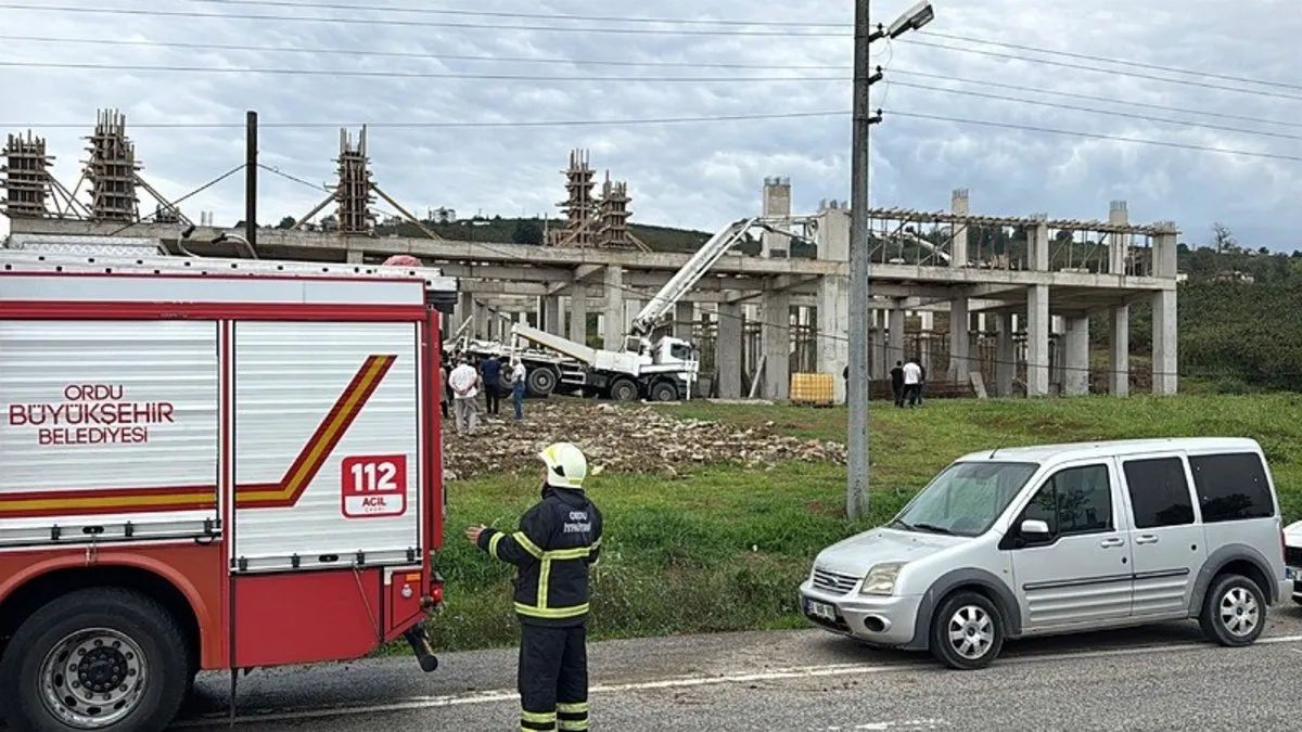 Devrilen beton pompasının bomunun çarptığı işçi öldü