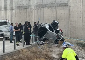 Konya'da otomobil devrildi! 1 ölü 1 yaralı