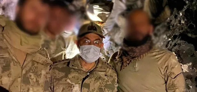 Jandarma PKK’nın inine girdi! Teröristlerin mağaradan dönüştürdükleri evleri başlarına yıkıldı