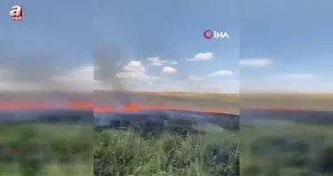 Ankara’da anız yangını