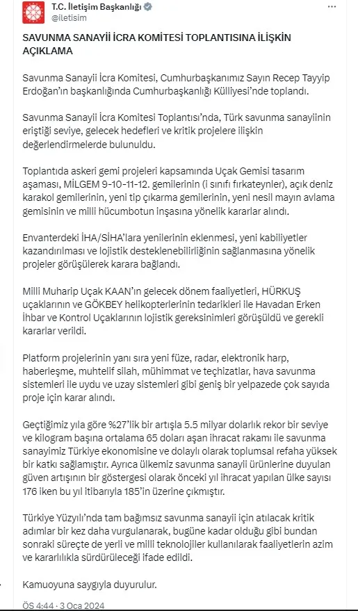 savunma-sanayii-icra-komitesi-baskan-erdogan-liderliginde-toplandi-1704289598570.jpg Savunma Sanayii İcra Komitesi Başkan Erdoğan liderliğinde toplandı! Yeni projeler yolda... - 8