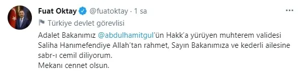 Son dakika: Bakan Abdulhamit Gül'ün annesi vefat etti | Sağlık Bakanı Fahrettin Koca duyurdu - 11