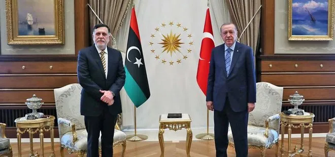Son dakika | Başkan Erdoğan ve Libya Başbakanı Serrac arasında gerçekleşen görüşmenin detayları belli oldu