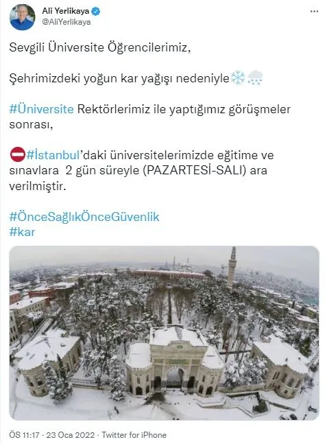 Son dakika: İstanbul'da üniversitelere iki gün ara - 1
