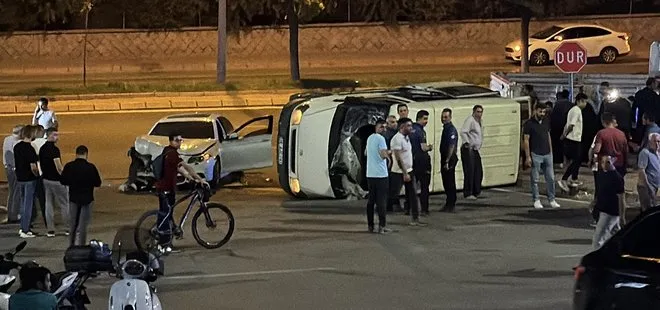 Kayseri’de feci kaza! Otomobil ile minibüs çarpıştı: 9 yaralı