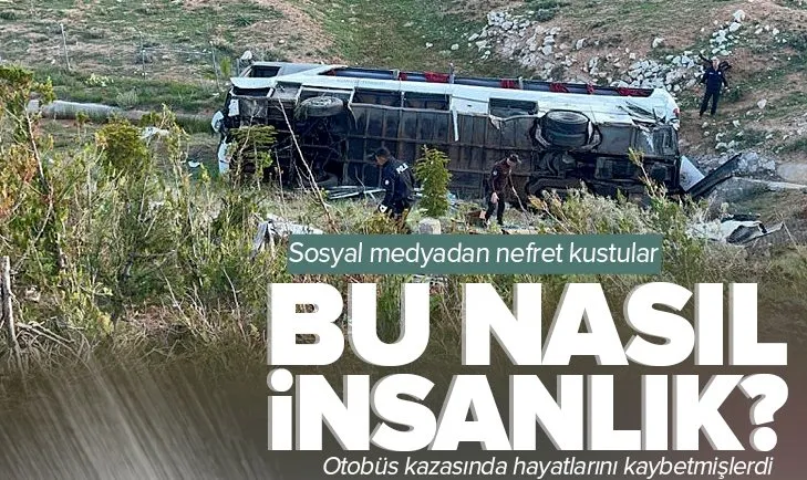Gençlik şöleni dönüşü otobüs kazasında hayatını kaybedenlere nefret kustular! İnsanlık dışı ifadeler