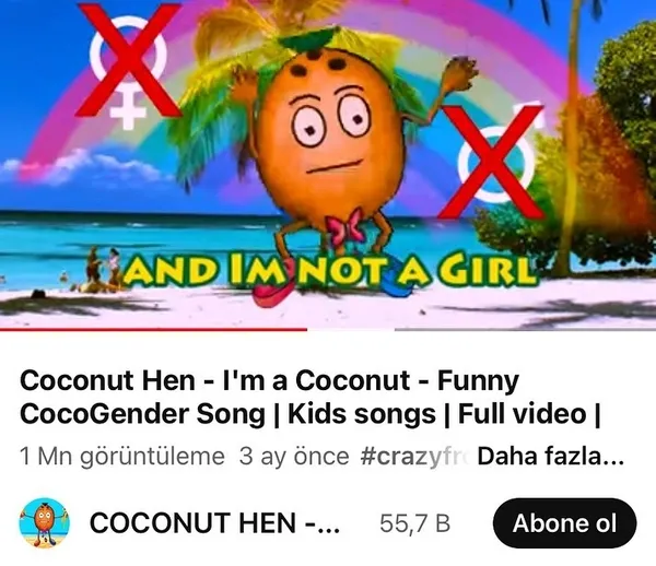 LGBT terörü çocukları rahat bırakmıyor! Oyunda ve şarkıda LGBT tehlikesi: Ben kız da değilim erkek de