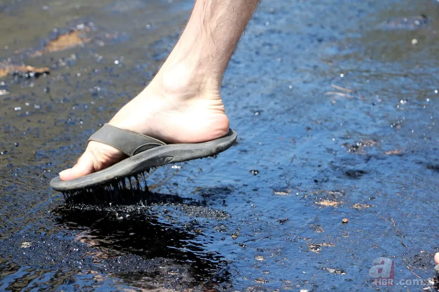 Fethiye'de asfalt eriten sıcaklar hayatı durdurdu 12