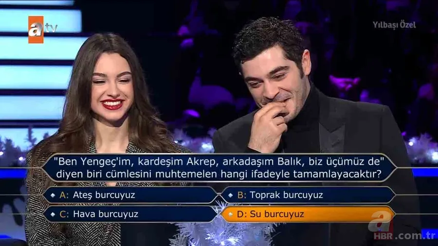 Milyoner'de yıldızlar geçidi! Burak Deniz ve Su Burcu Yazgı Coşkun milyonluk soruyu açtırdı | Kazanılan ödül çocuklar için bağışlandı 9
