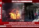 İstanbulda patlama! Alevler metlerce yükseldi