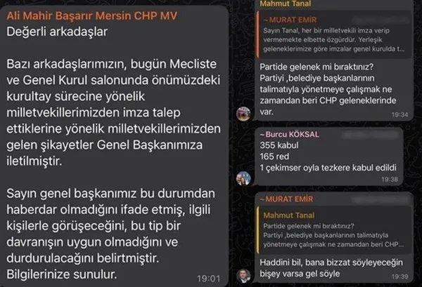 CHP’de Ali Mahir Başarır ile Mahmut Tanal yumruk yumruğa kavga etti! WhatsApp yazışmaları ortaya çıktı