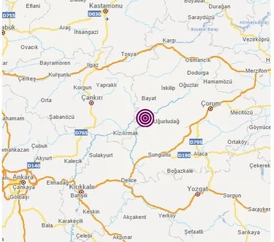 Çorum deprem son dakika! Çorum deprem şiddeti kaç? Çorum, Çankırı, Amasya, Yozgat deprem mi oldu?