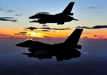 Afrin'de gizlenen teröristlere hava operasyonu