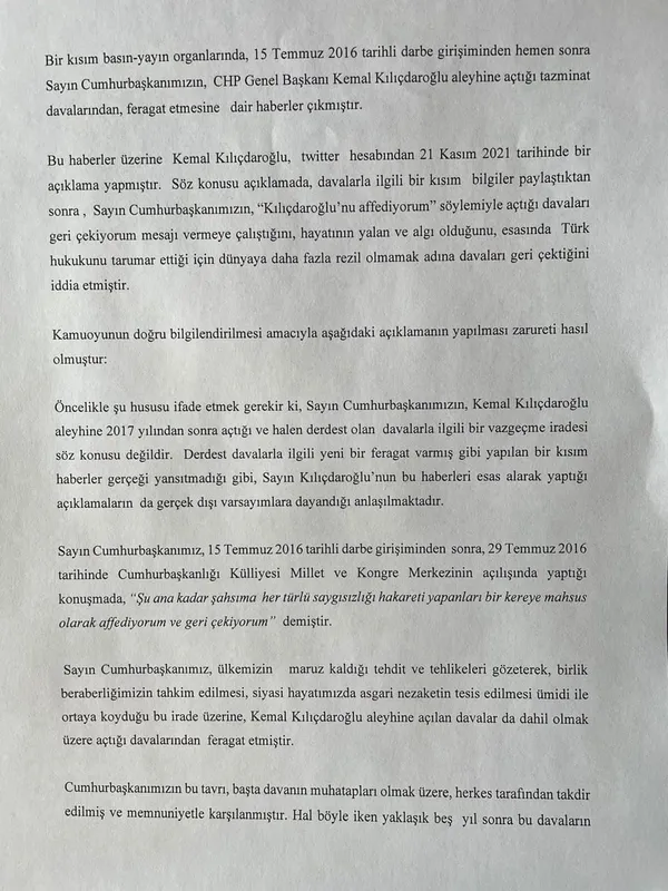 Son dakika | Kemal Kılıçdaroğlu'nun tazminat yalanlarına Başkan Erdoğan'ın avukatından açıklama geldi - 1