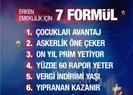 Erken emeklilik için 7 formül
