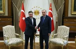Başkan Erdoğan Kazakistan Başbakanı ile görütşü