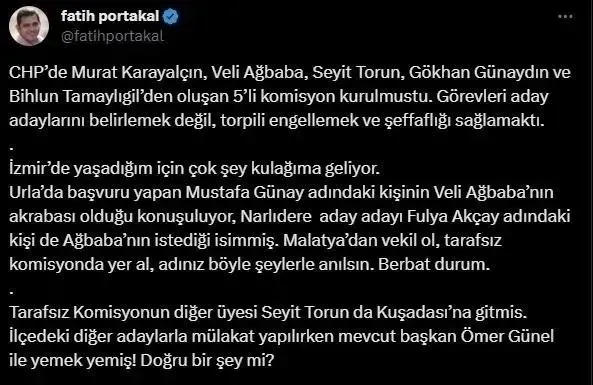 Özgür Özel’e yerel seçim tepkisi: Onun sevgilisi bunun sekreteri olmasın! CHP fondaşı Portakal ve Küçükkaya isyan etti