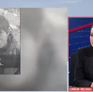 Canlı yayında kahreden görüntüler