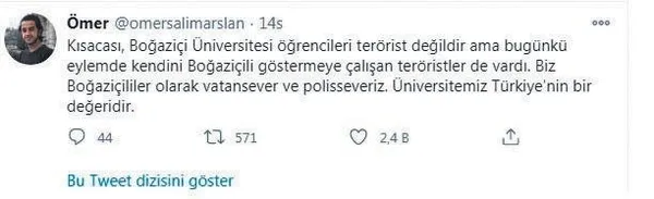 Boğaziçi Üniversitesi’ndeki kaos tezgahı öğrencileri isyan ettirdi! Boğaziçili görünmeye çalışan teröristler var
